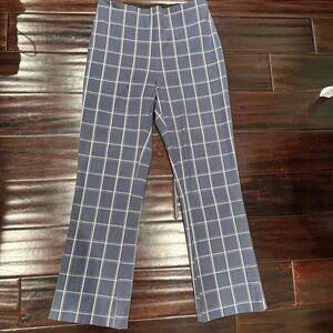 a new day Blue Plaid Ankle Pants